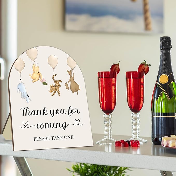 Winnie Decor Wedding Shower Welcome Sign, Thank You - Image 4