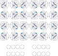 24pcs Clear Crystal Decorative Ball Prism Suncatchers by ForCrystalLovers