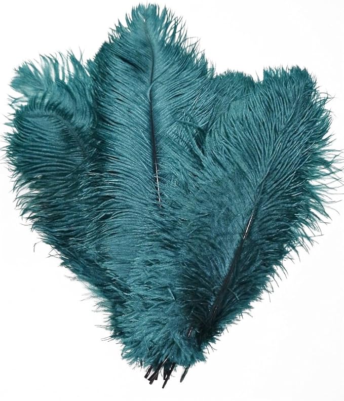 KOLIGHT 40pcs 12''~14'' Natural Ostrich Feathers by KOLIGHT