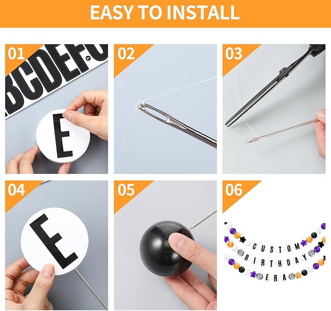 Giant Friendship Bracelet Garland Kit, DIY Birthday Banner - Image 5