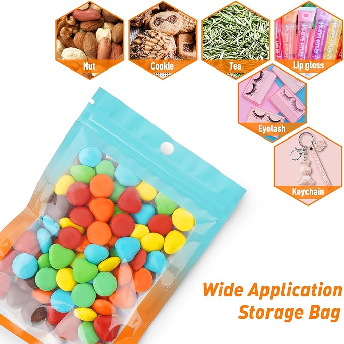 Funfery 100 Pack Mylar Holographic Bags, Packaging Bag - Image 4
