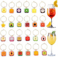 24Pcs Wine Glass Charms & Markers by Unknown