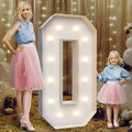 4FT Marquee Light Up Letters O, Party Decoration Large Marquee Light Up Letters by Teebloom