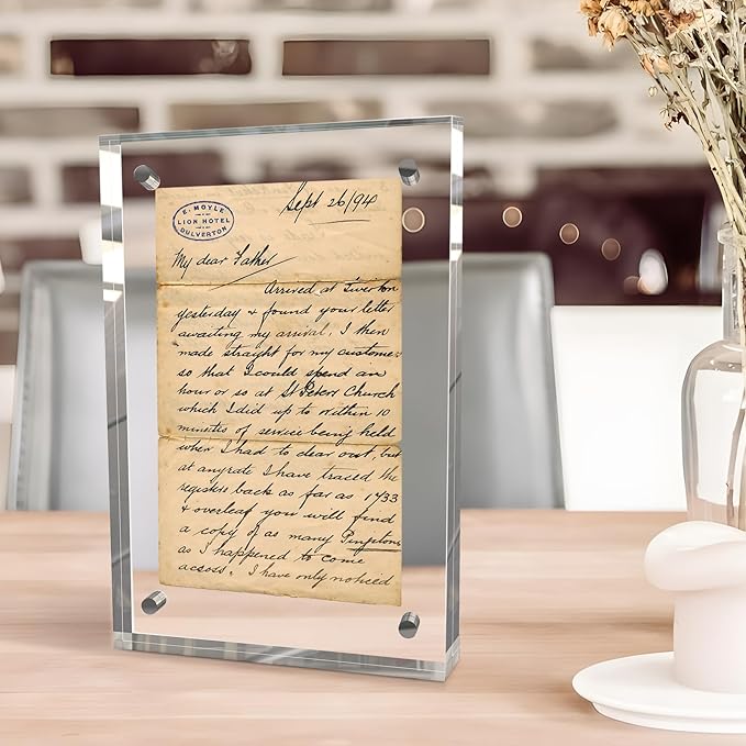 5x7 Inches Acrylic Picture Frames 5 Pack, Double Sided Magnetic Photo Frames - Image 9