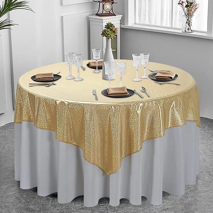 Fitable Sequin Tablecloth for Parties 60x60 Inch - Image 7