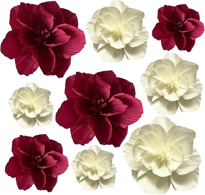 BRT Bearingshui Crepe Paper Flowers Decoration by BRT+Bearingshui