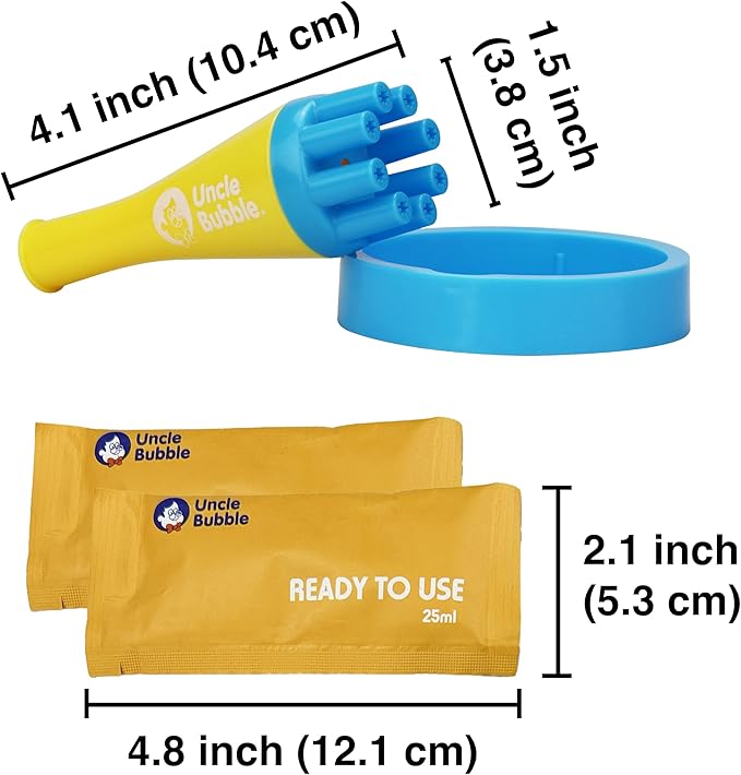 Uncle Bubble Blower for Kids and Toddlers, Mini Bubble Blower Makes Thousands - Image 6