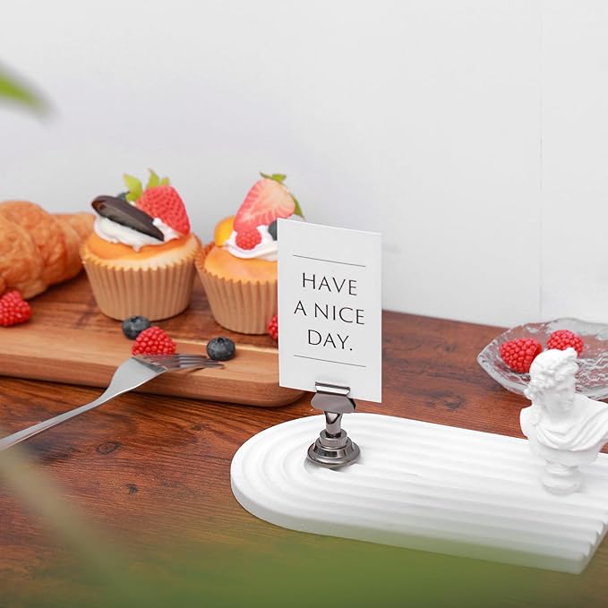 Urban Deco 16PK Table Number Holders Place Card Holders 1.7 Inch Table Card - Image 9