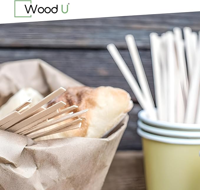 Premium 7" Wooden Coffee Stir Sticks - Image 7