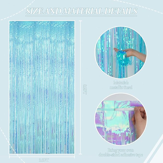 3 Pack Foil Fringe Backdrop - Image 3