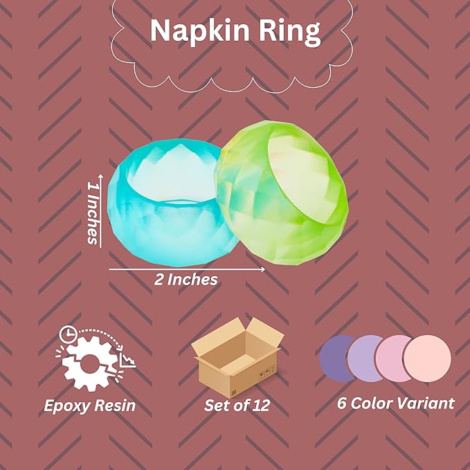 Napkin Rings Set of 12 - Image 4