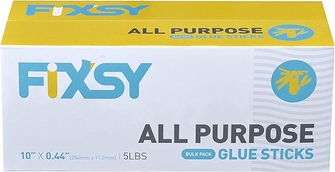 FIXSY Hot Glue Gun Sticks All Purpose, Full Size 10" Long x .44" Diameter 7/16 - Image 7