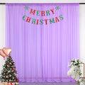 DUOBAO Lavender Chiffon Curtains 2 Panels 58 Inch Width by 120 Inch Long Light by DUOBAO
