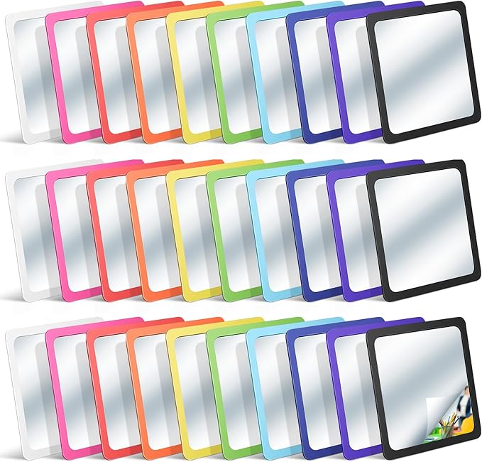 Dandat 30 Pcs Small Mirrors for Kids 6 x 6 Inch Square Shatter Proof Reflector by Dandat