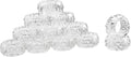 kitCom Crystal Napkin Ring Holders Set of 12, Luxury Crystal Napkin Holder Rings by kitComhomekitchen