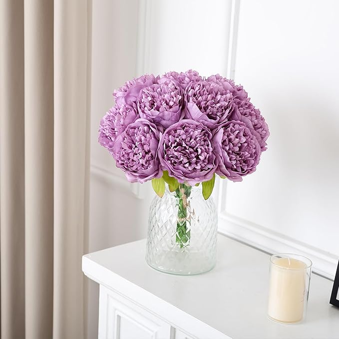 U'Artlines Artificial Peony Silk Flower - Image 5