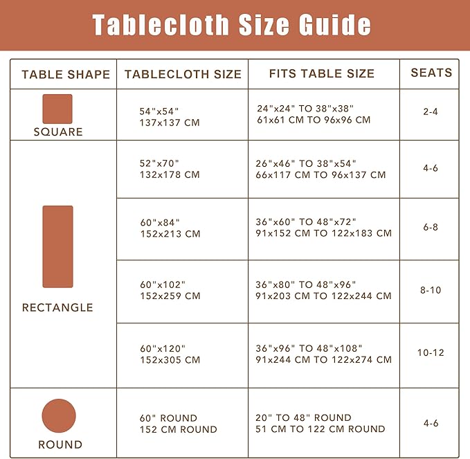 Fitable Textured Table Cloth for Rectangle, 2 Pack - Image 7
