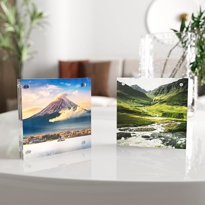 4x4 Acrylic Picture Frame 5 Pack, Desktop Display Decor Gift - Image 4