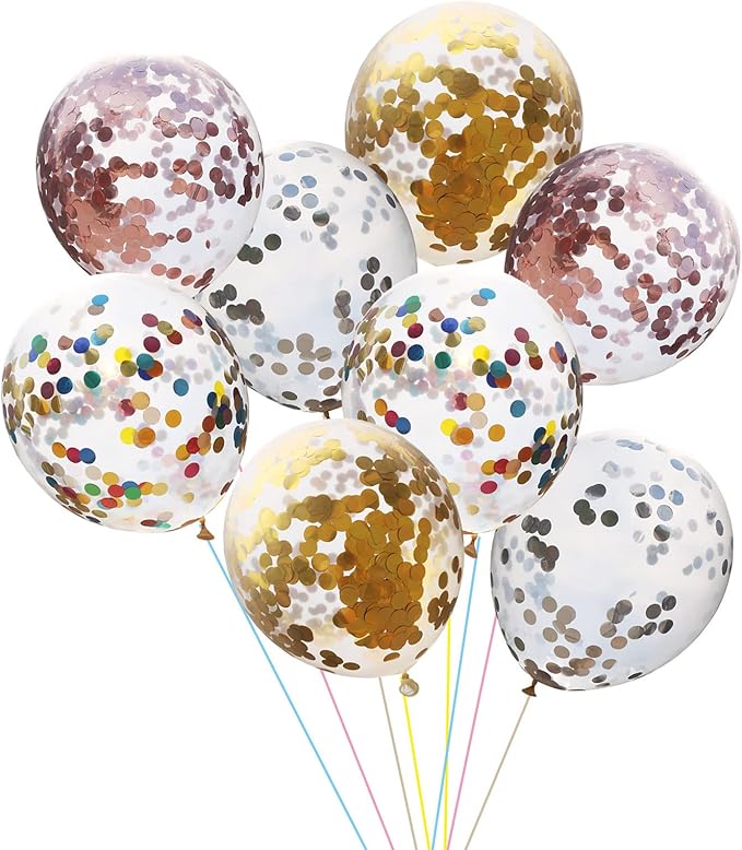 Gold Foil Confetti, Round Dots Glitter Table Confetti, Sparkling - Image 5