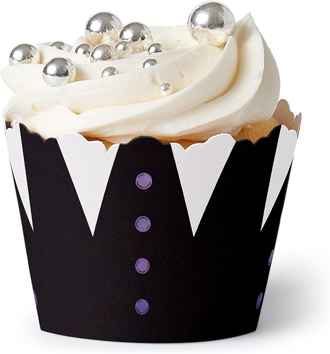 Big Dot of Happiness Goth Girl Cupcake Wrappers, Adjustable Fit by BigDotofHappiness