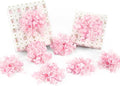 HUIHUANG Pink Gift Bows Self-Adhesive Curly Ribbon Bow 5 inch x 8 Counts Light by HUIHUANG
