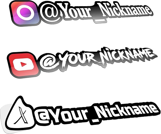 Custom Social Media Vinyl Lettering by VerbaYa