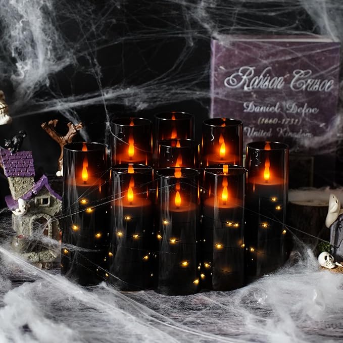 Flameless LED Candles with Timer 9 Pc Flickering Flameless Candles - Image 6