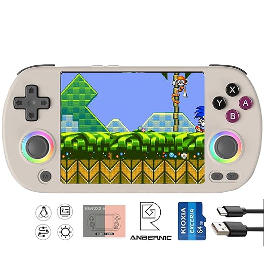 RG40XX H Handheld Game Console rg40xxh Retro Gaming Console 4.0'' IPS Screen by Aivuidbs