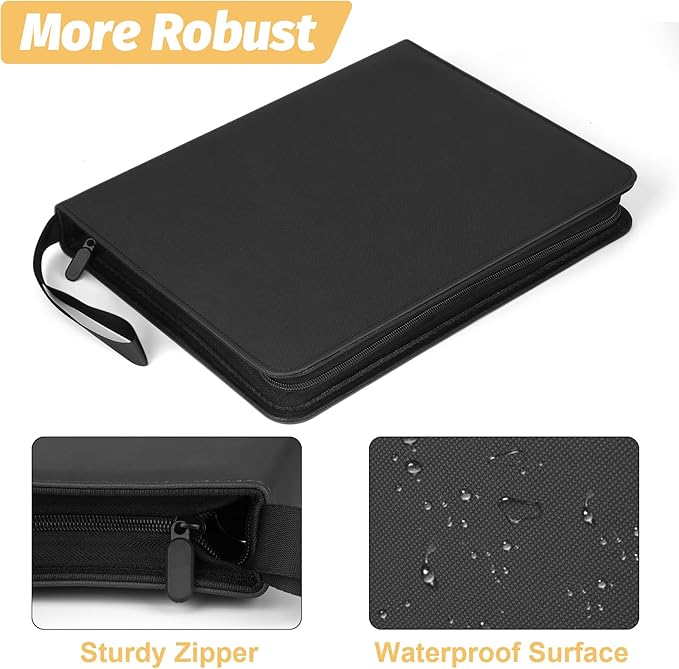 Trading Card Binder, Premium 9 Pocket Card Binder, 720 Double Sided Pocket PU - Image 2