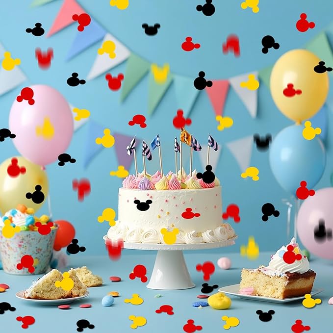 Mini Mouse Confetti Party Decorations – Red, Baby Shower, Theme Events – Shiny - Image 6