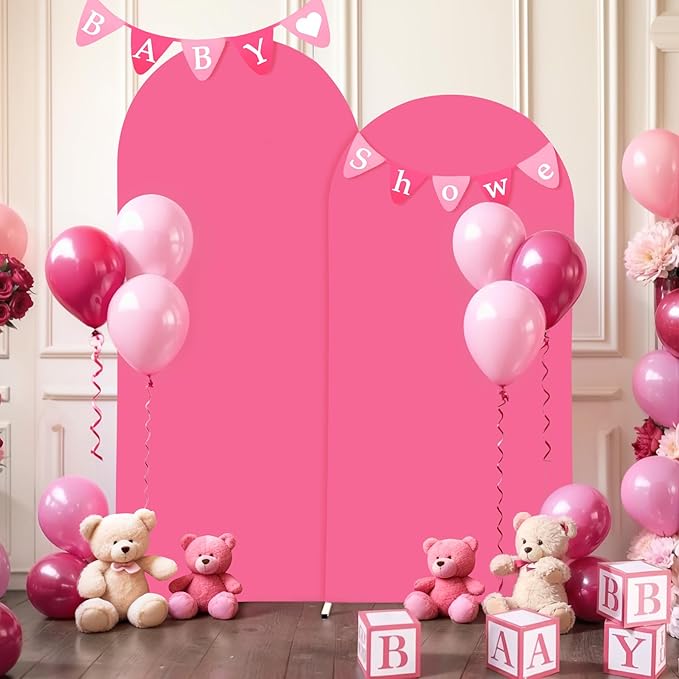6.6FT Fuchsia Arch Backdrop Cover - Image 8