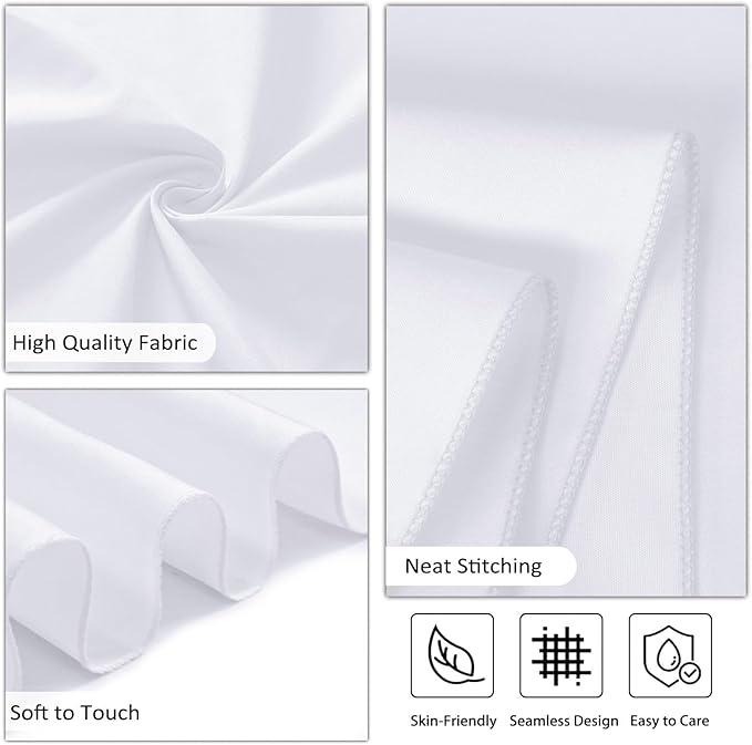 12 Pack White Table Cloth 60 x 102 Inch Rectangular Tablecloths - Image 4