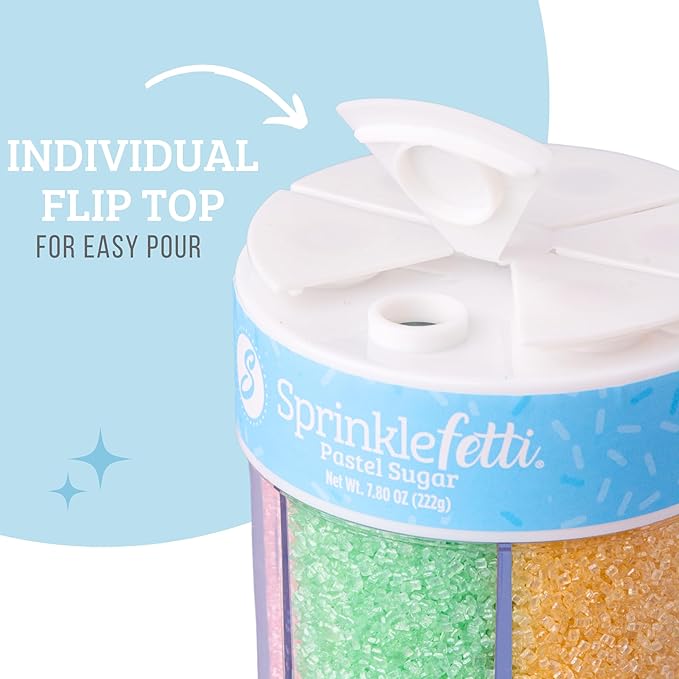 Sweets Indeed Sprinkles 6 Cell Edible Sprinkle Mix Jimmies Perfect - Image 4