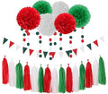 Red-Green White Party-Decorations by LastingSurprise