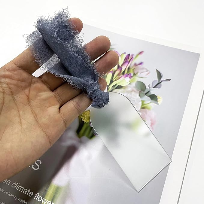 50Pcs Acrylic Place Card for Wedding Frosting Acrylic DIY Table Seating Cards - Image 9