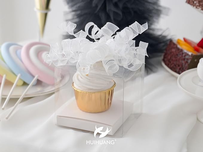 HUIHUANG White Bows for Gift Wrapping Christmas Curly Gift Bows 5 inch x 8 - Image 9