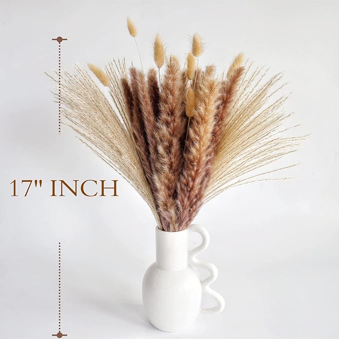 Natural Dried Pampas Grass Decor, Reed Grass Bouquet - Image 3