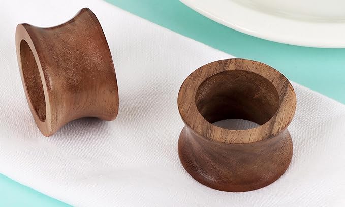 Wooden Napkin Rings Set of 12 Fall Decor - Image 6
