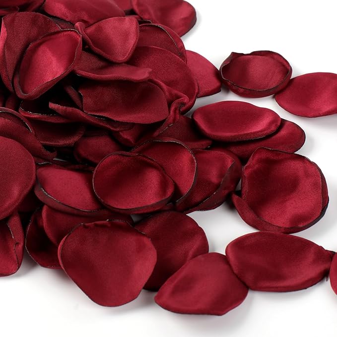 Silk Rose Petals Burgundy 300pcs by JOWINER