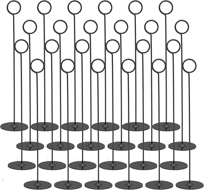 Urban Deco 24PK Table Number Holders Place Card Holders 12 Inch Table Card by UrbanDeco