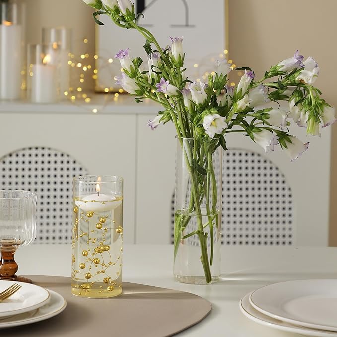 Set of 12 Glass Cylinder Vases for Centerpieces - Image 6