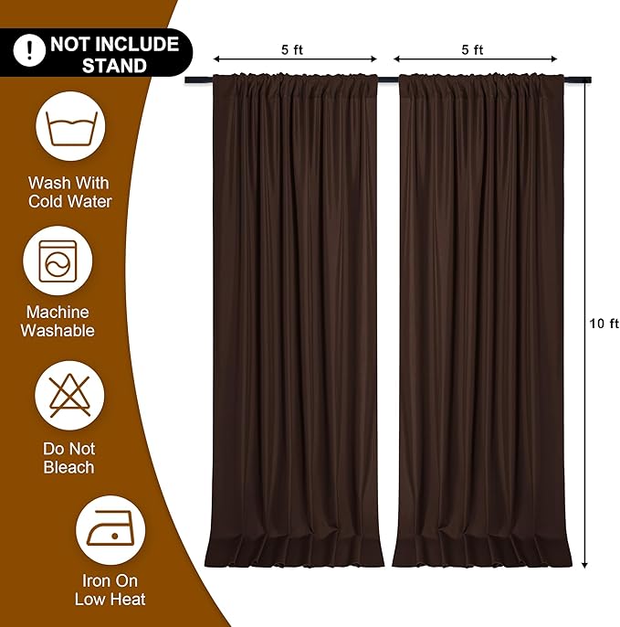 DWCN 10x10 FT Backdrop Curtains - Image 2