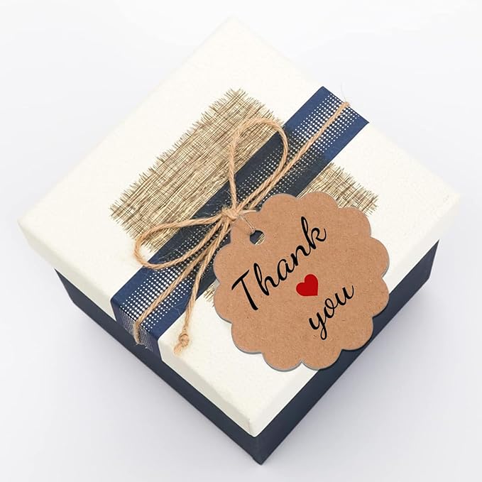 Personalized Gift Tags with String Custom Hang Tags with Your Logo/Text Small - Image 6
