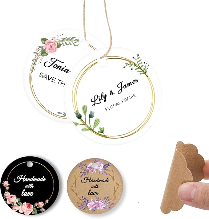 Custom Tags for Handmade Items, Personalized Tags for Favors, Customized Hang by Jishiletao