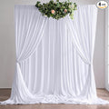20ft×10ft Wrinkle Free White Backdrop Curtains by Nobed+HHT