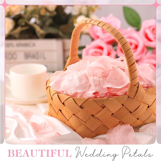 380 Pieces Real Light Pink Rose Petals Dried Rose Flower Petals - Image 4