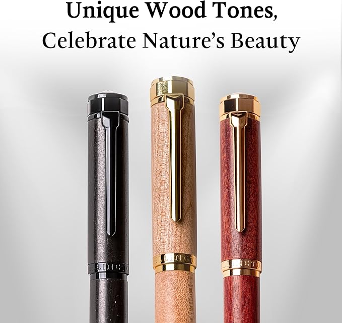 Ellington Pens Elegant Wood Fountain Pen Set – Includes Wooden Pen Box - Image 8