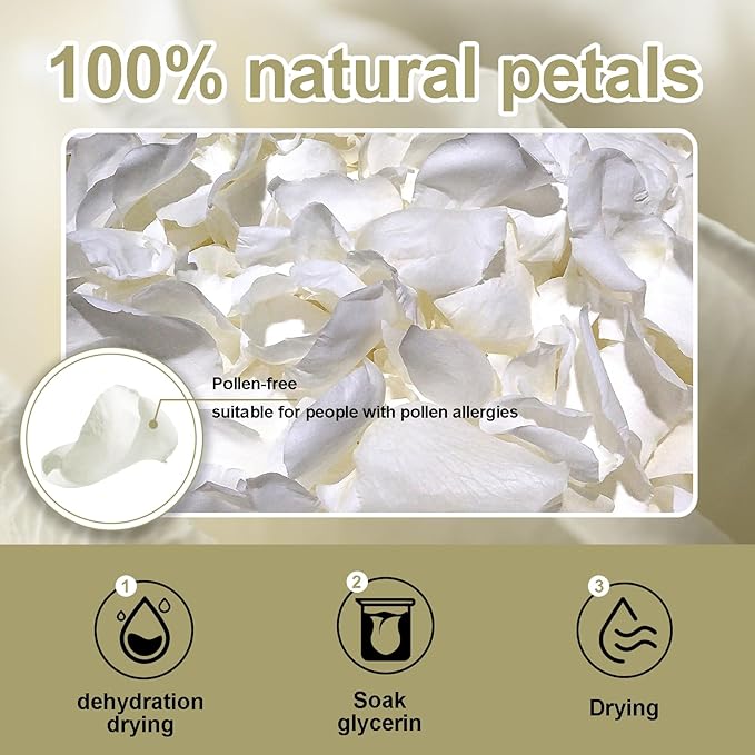 3.5 Oz Dried Rose Petals Wedding Biodegradable Petals, Natural Preservation - Image 4