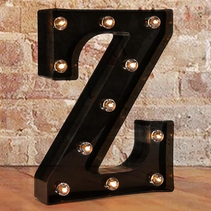 Decorative LED Illuminated Letter Marquee Sign by Pooqla