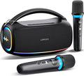 Karaoke Machine, IPX5 Waterproof Portable Bluetooth 5.3 Speaker by CARUDI